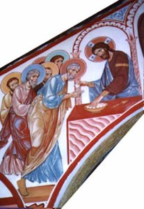 Fresque de la Sainte Communion
