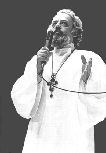 Père Alexandre Men au satde de Moscou, Semaine radieuse, 1990